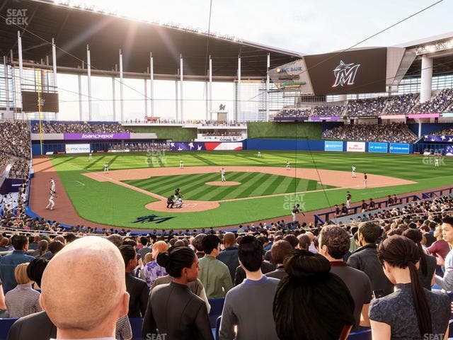 loanDepot park - Section Home Plate Box 13 Seat View