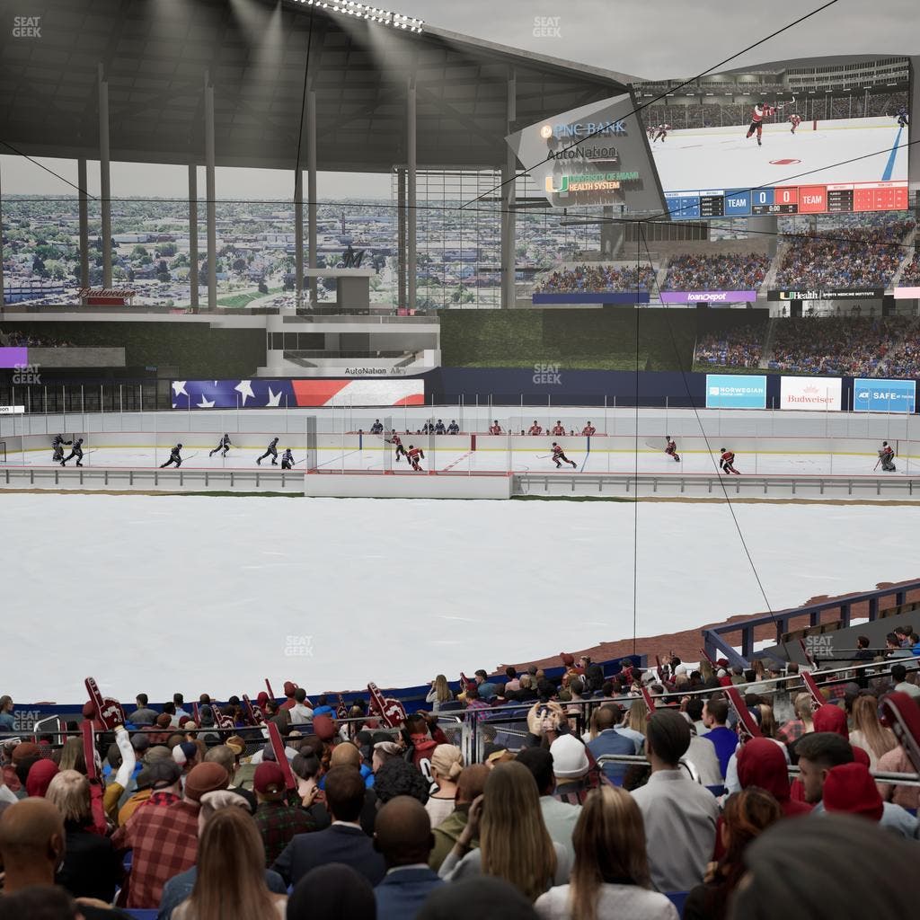 loanDepot park - Section Home Plate Box 13 Seat View