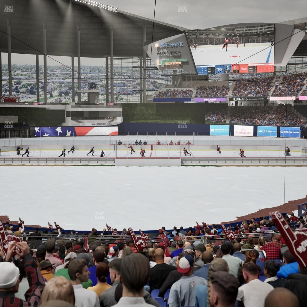 loanDepot park - Section Home Plate Box 14 Seat View