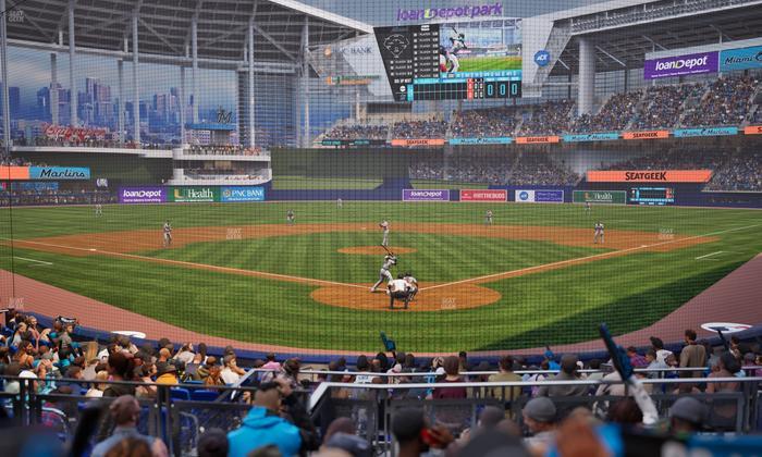 loanDepot park - Section Home Plate Box 15 Seat View