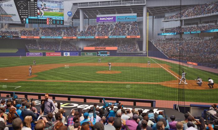 loanDepot park - Section Home Plate Box 19 Seat View
