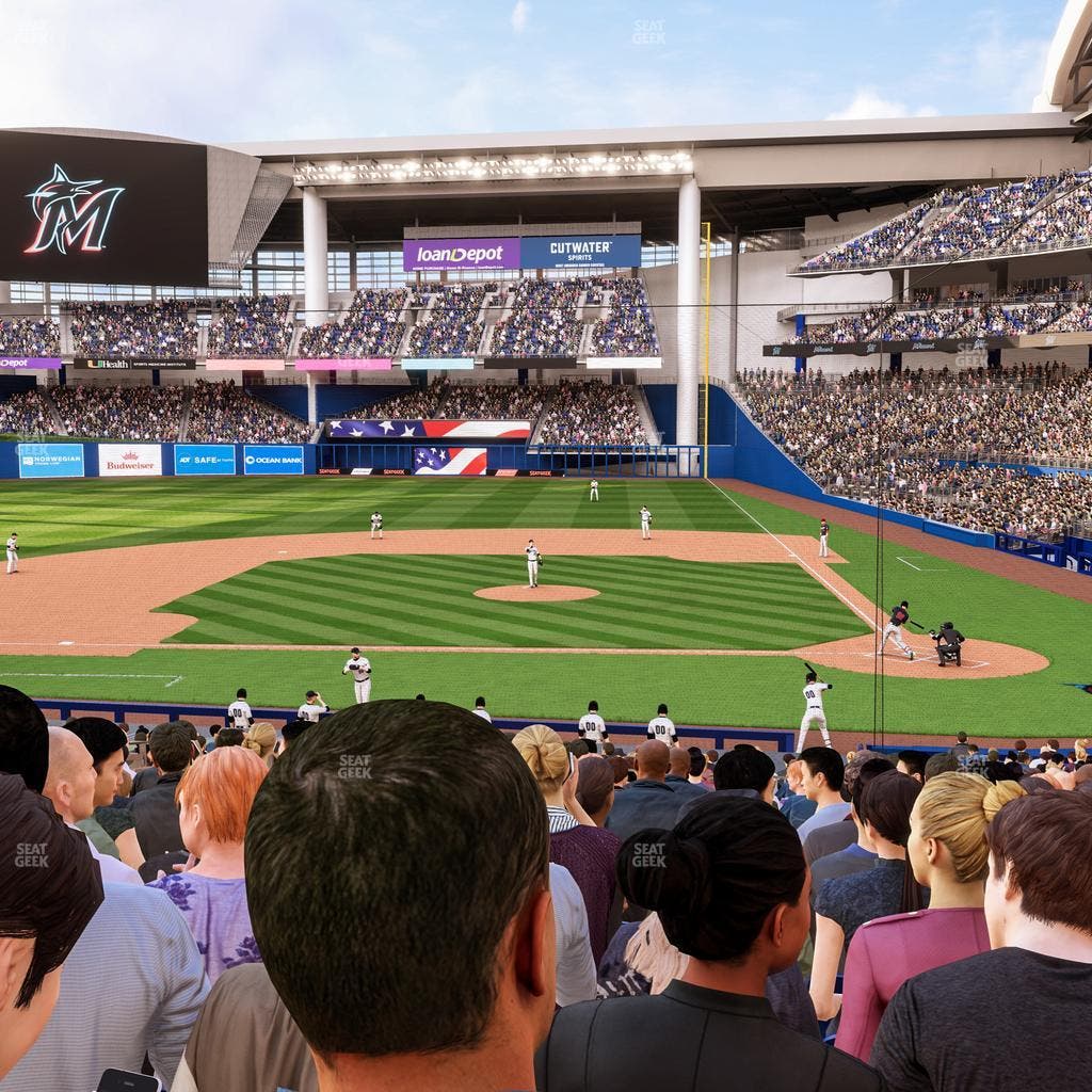 loanDepot park - Section Home Plate Box 19 Seat View