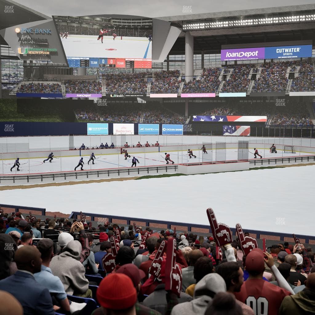 loanDepot park - Section Home Plate Box 19 Seat View