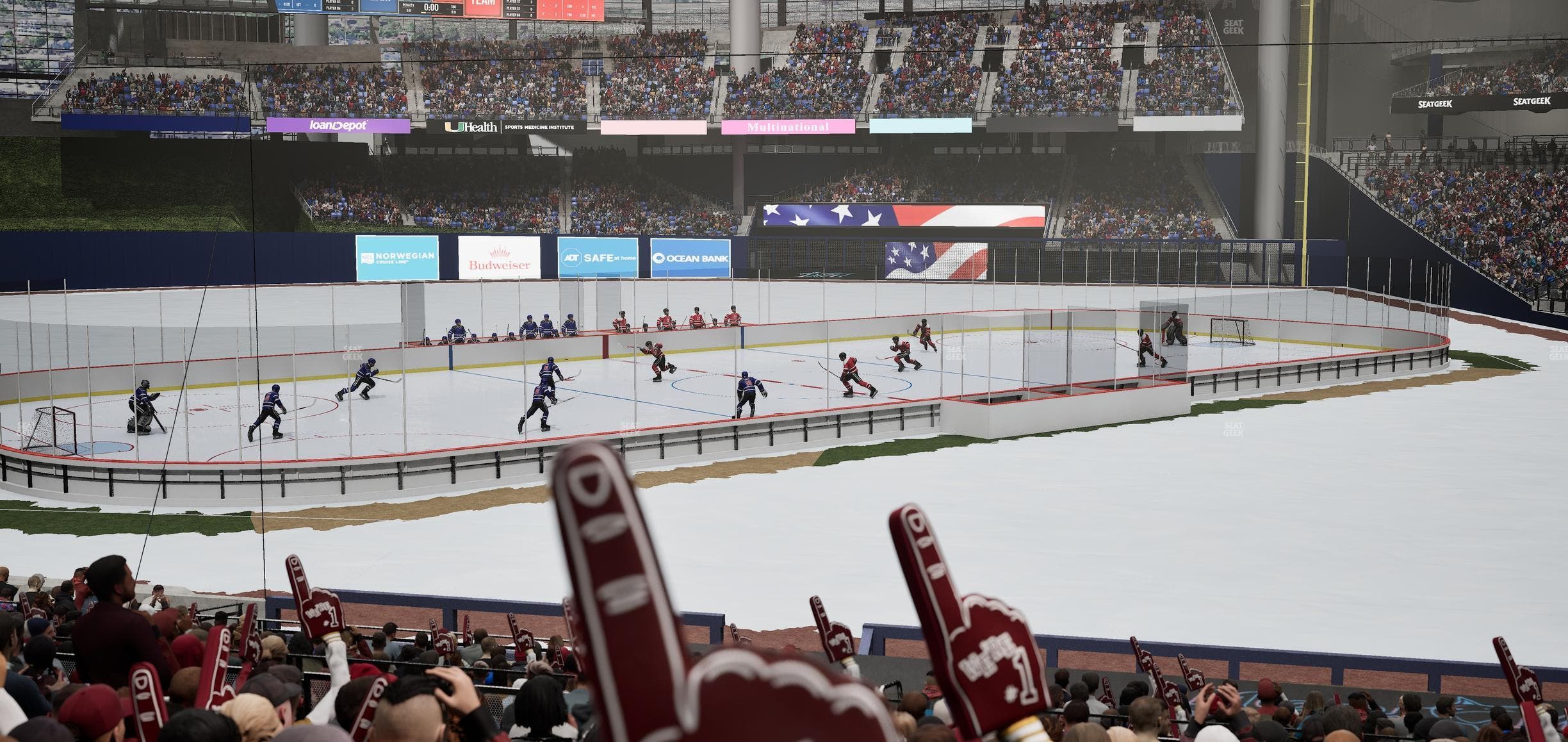 loanDepot park - Section Home Plate Box 20 Seat View