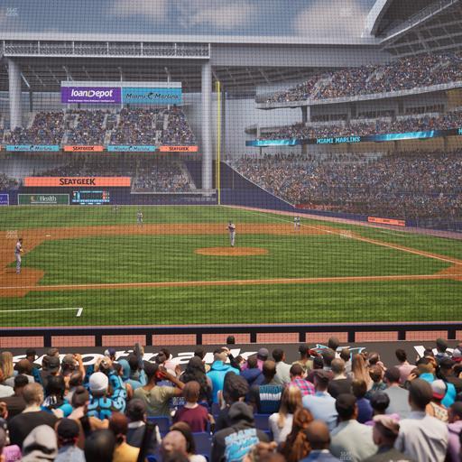 loanDepot park - Section Home Plate Box 20 Seat View