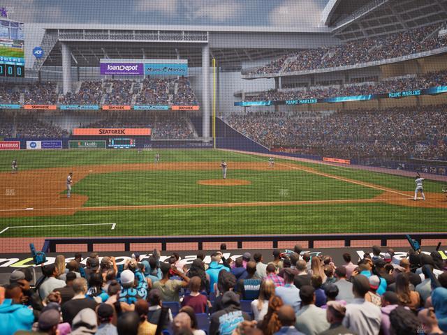 loanDepot park - Section Home Plate Box 20 Seat View
