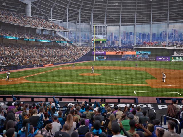 loanDepot park - Section Home Plate Box 9 Seat View