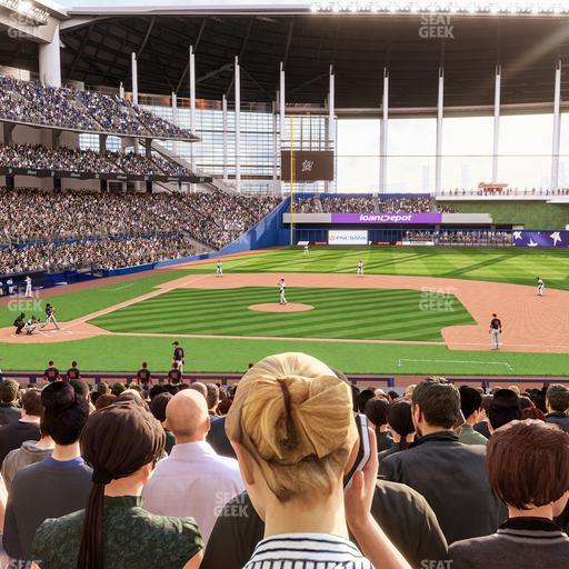 loanDepot park - Section Home Plate Box 9 Seat View