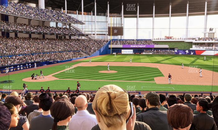 loanDepot park - Section Home Plate Box 9 Seat View