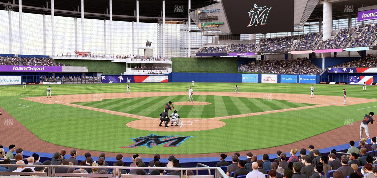 loanDepot park - Section Pnc Club Field Level 14 Seat View