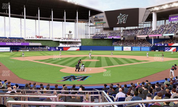 loanDepot park - Section Pnc Club Field Level 14 Seat View