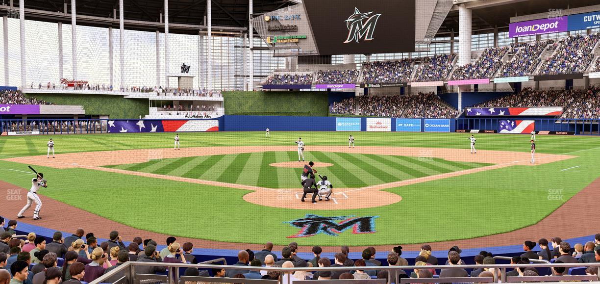 loanDepot park - Section Pnc Club Field Level 15 Seat View