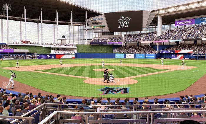 loanDepot park - Section Pnc Club Field Level 15 Seat View