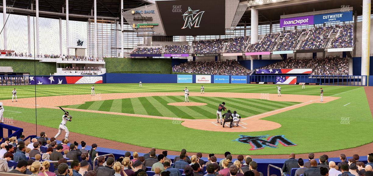 loanDepot park - Section Pnc Club Field Level 16 Seat View