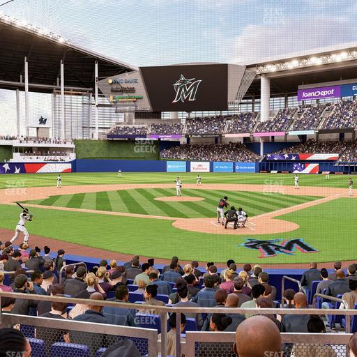 loanDepot park - Section Pnc Club Field Level 16 Seat View