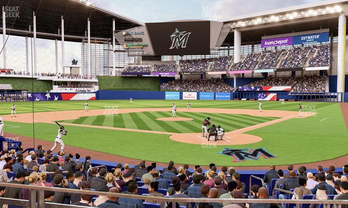 loanDepot park - Section Pnc Club Field Level 16 Seat View