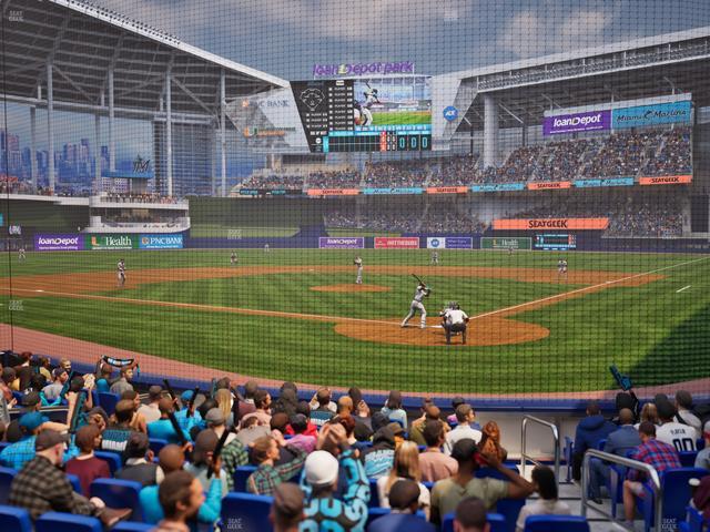 loanDepot park - Section Pnc Club Field Level 16 Seat View