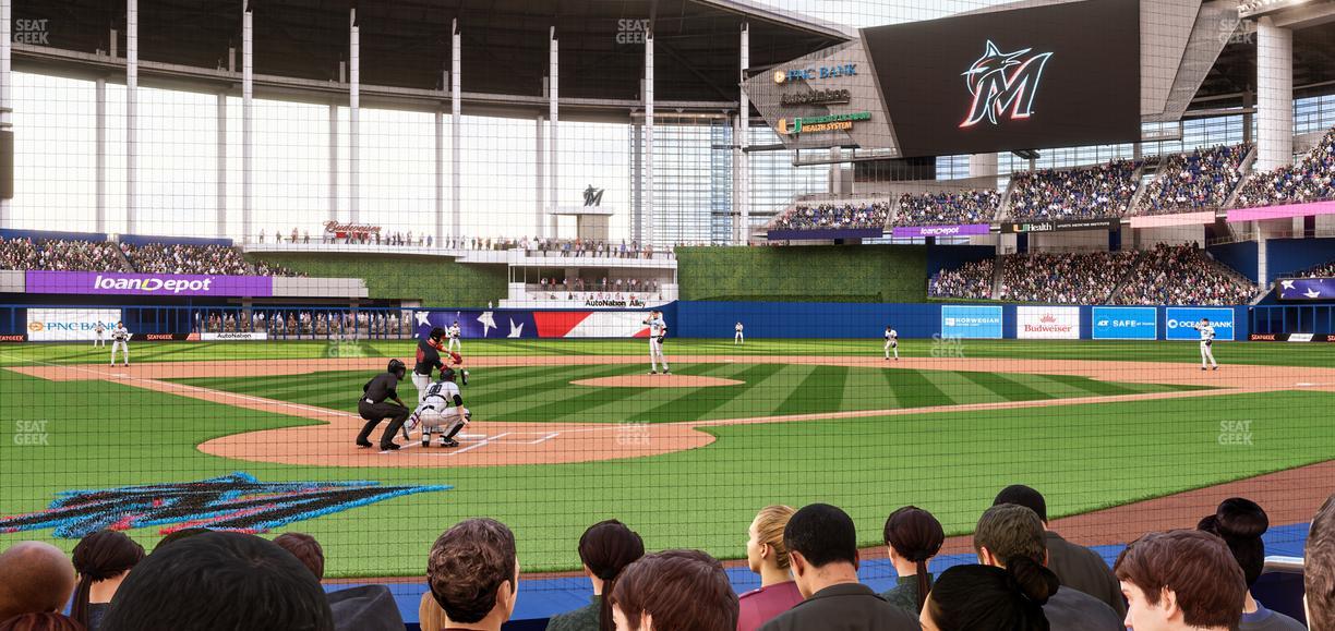 loanDepot park - Section Pnc Club Field Level 5 Seat View