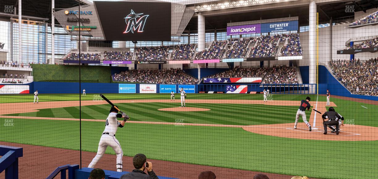 loanDepot park - Section Pnc Club Field Level 8 Seat View