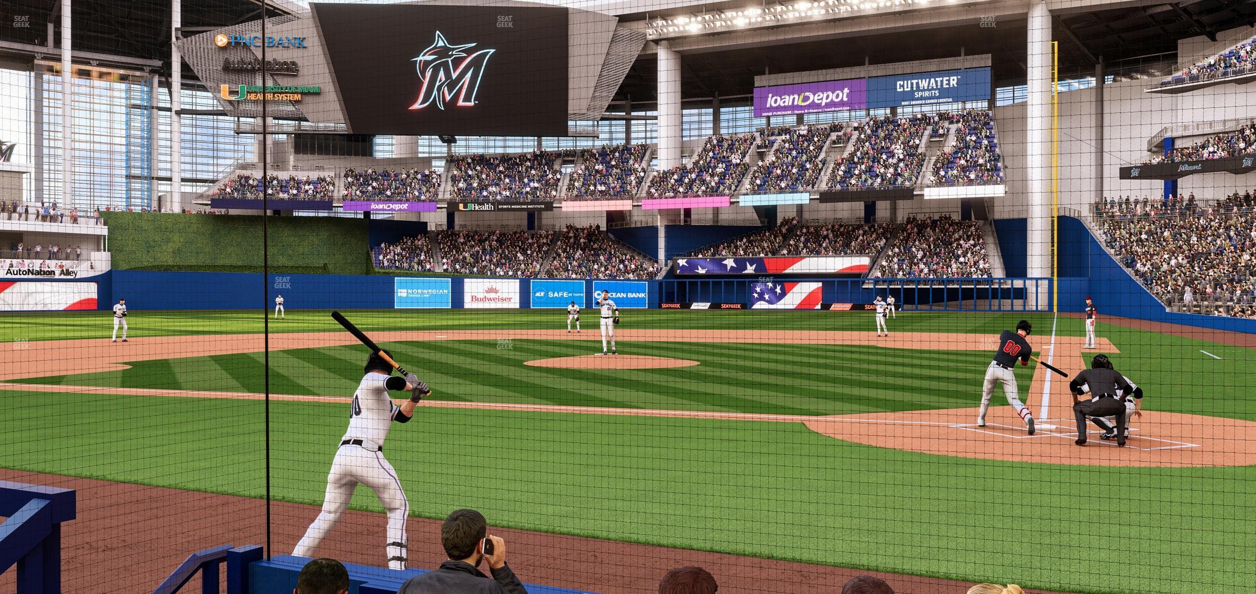 loanDepot park - Section Pnc Club Field Level 8 Seat View