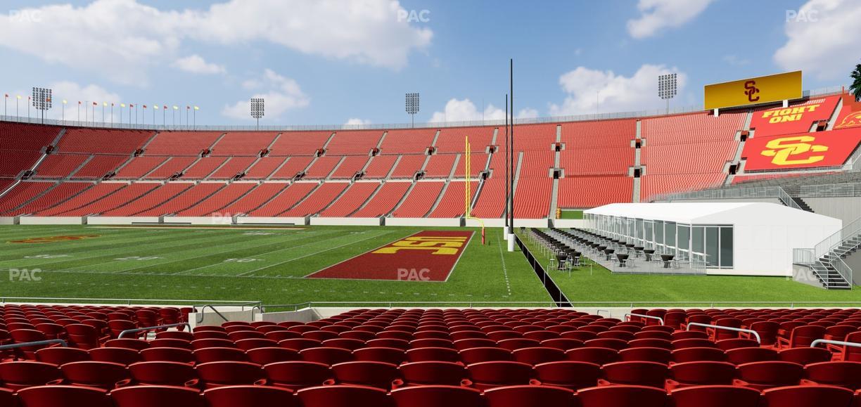 Los Angeles Memorial Coliseum - Section 103 B Seat View