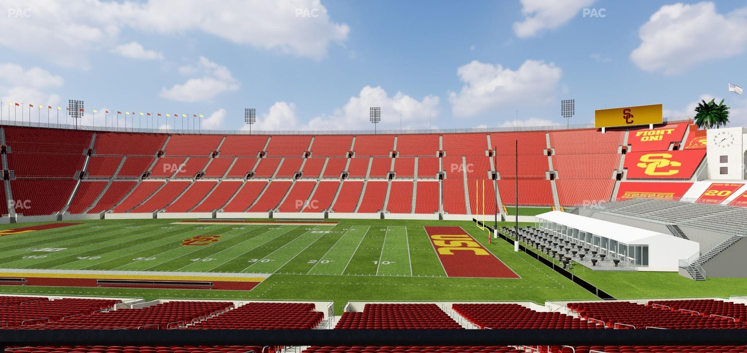 Los Angeles Memorial Coliseum - Section 104 B Seat View