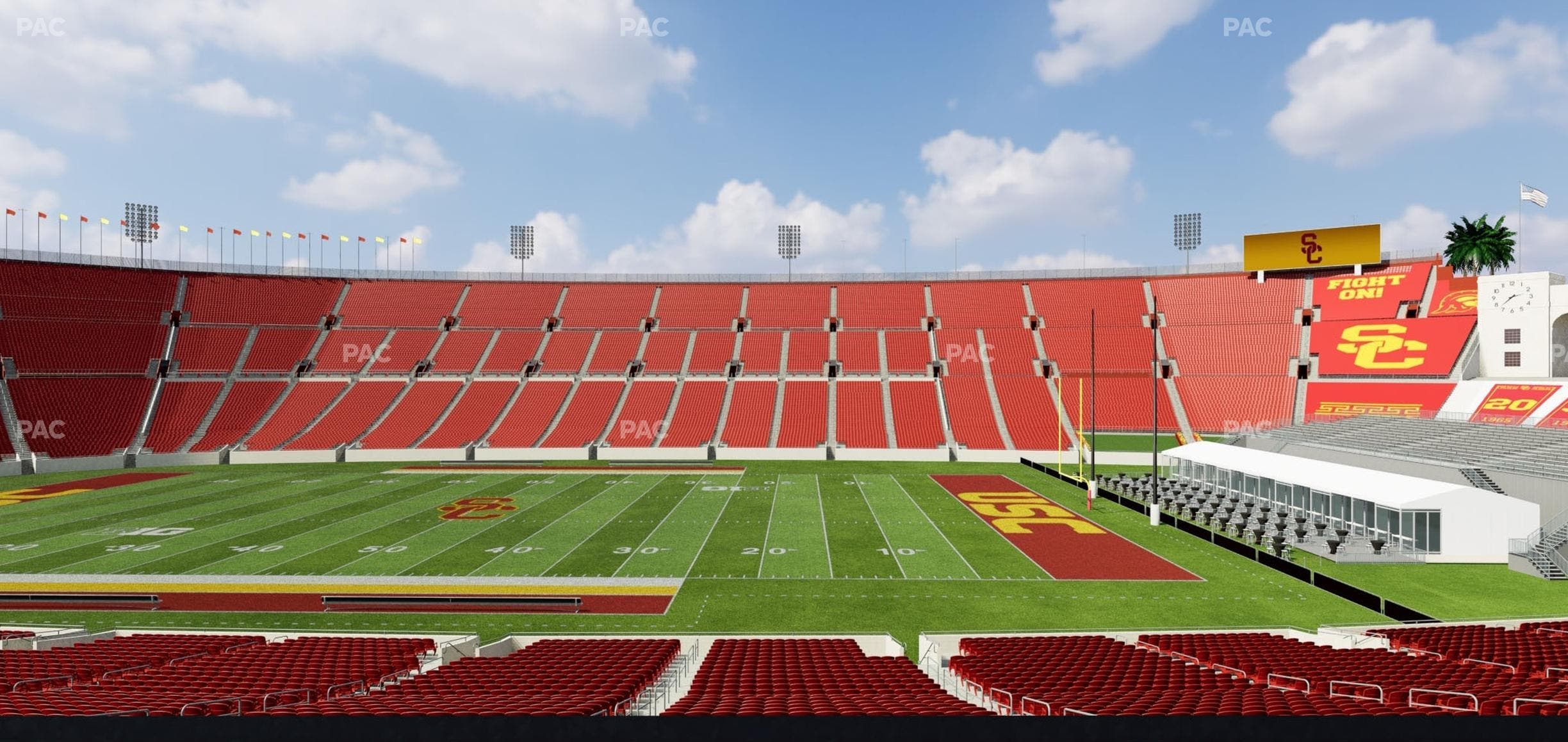 Los Angeles Memorial Coliseum - Section 105 A Seat View