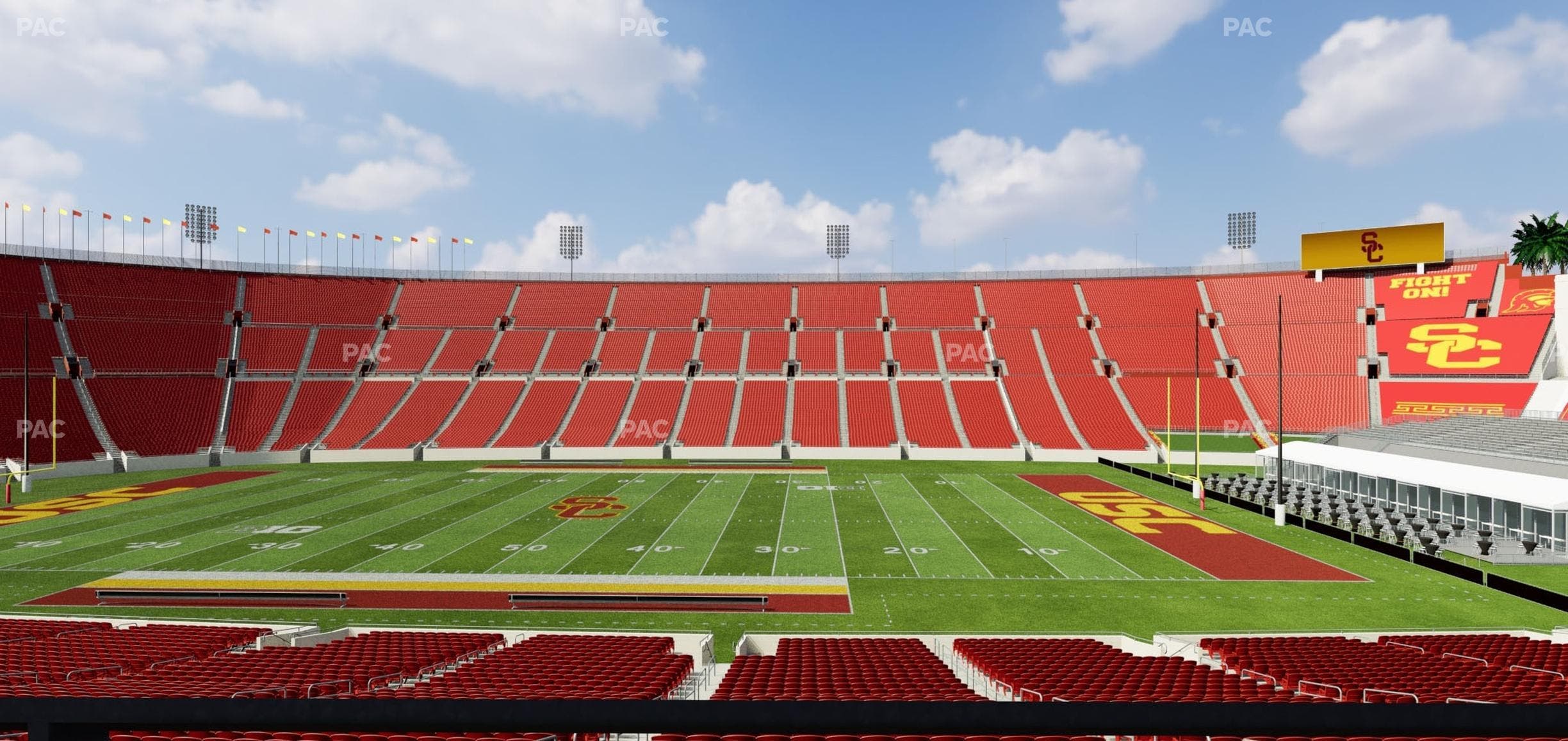 Los Angeles Memorial Coliseum - Section 105 B Seat View