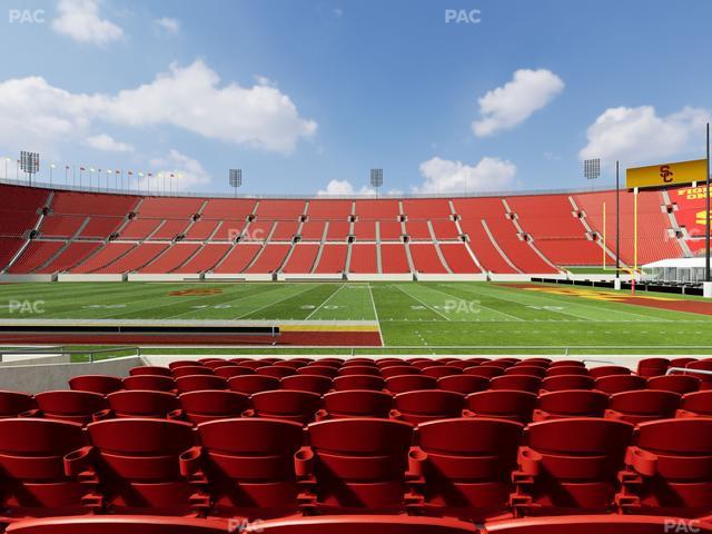 Los Angeles Memorial Coliseum - Section 105 B Seat View