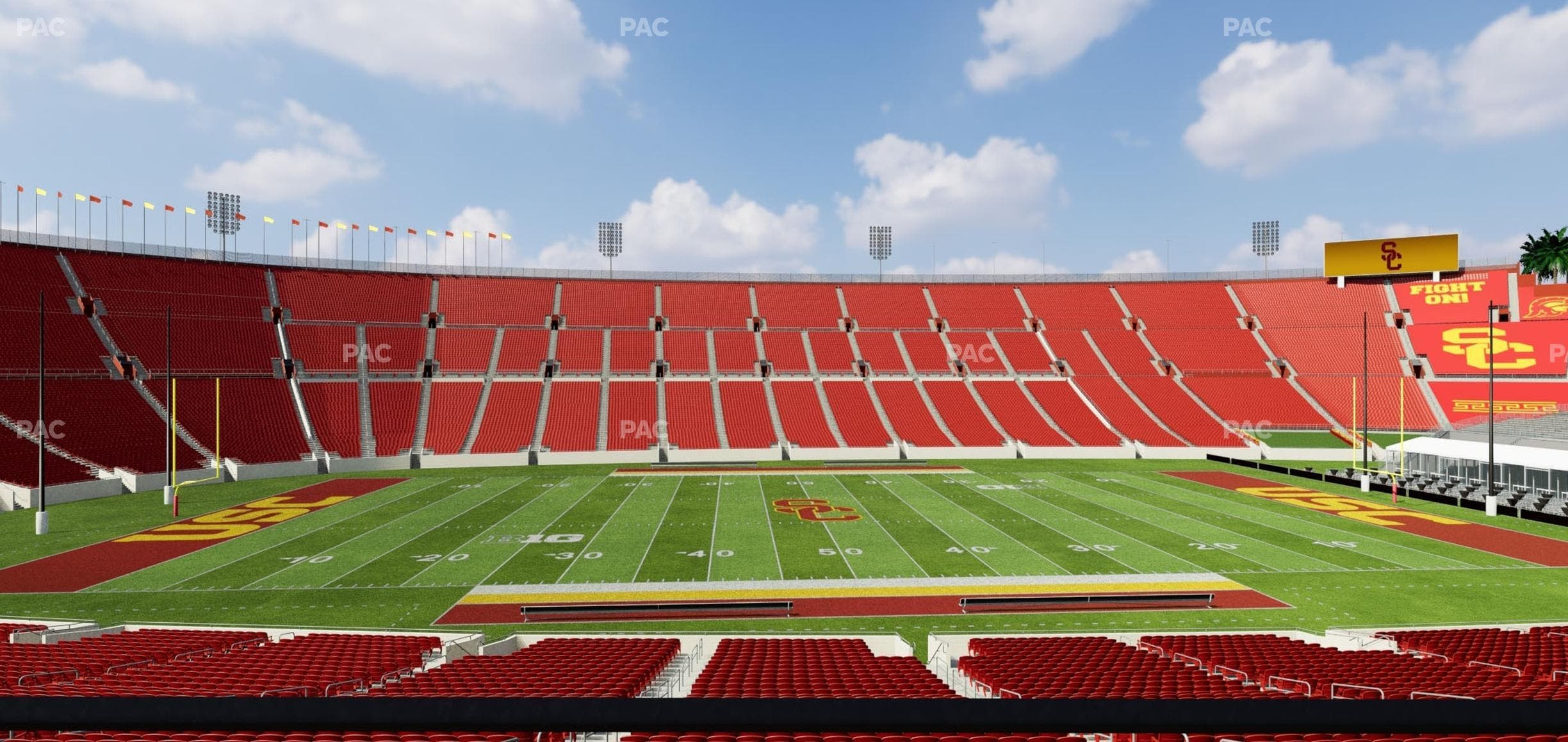 Los Angeles Memorial Coliseum - Section 107 A Seat View