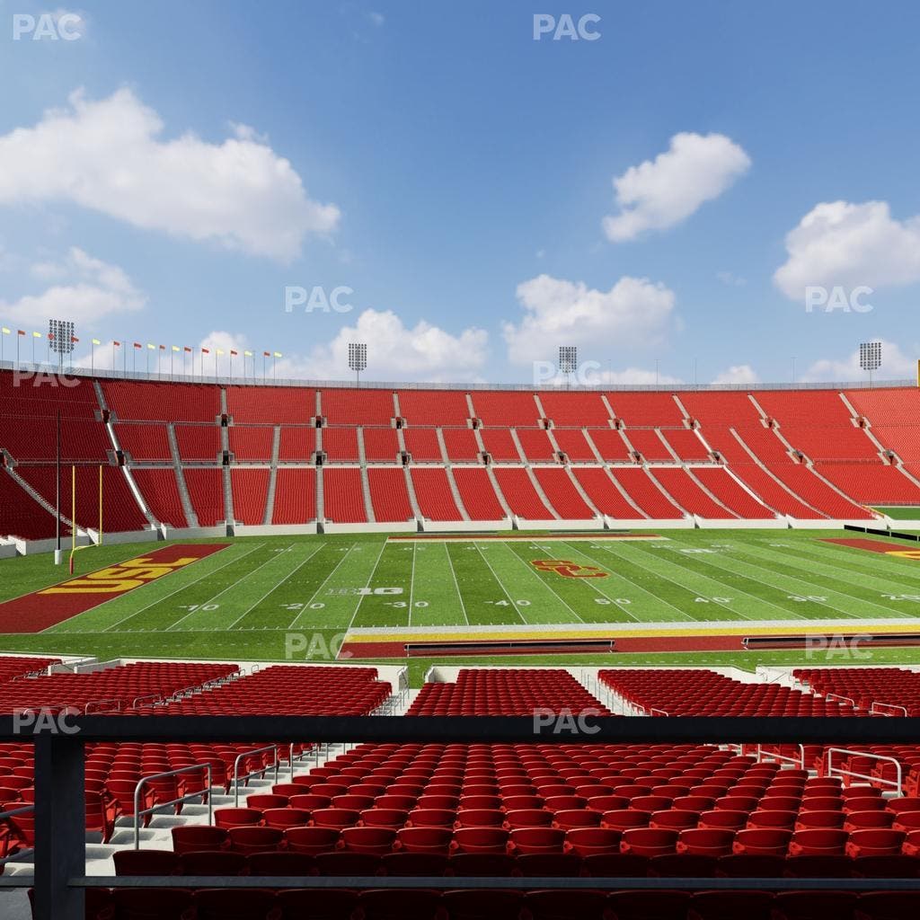 Los Angeles Memorial Coliseum - Section 107 B Seat View