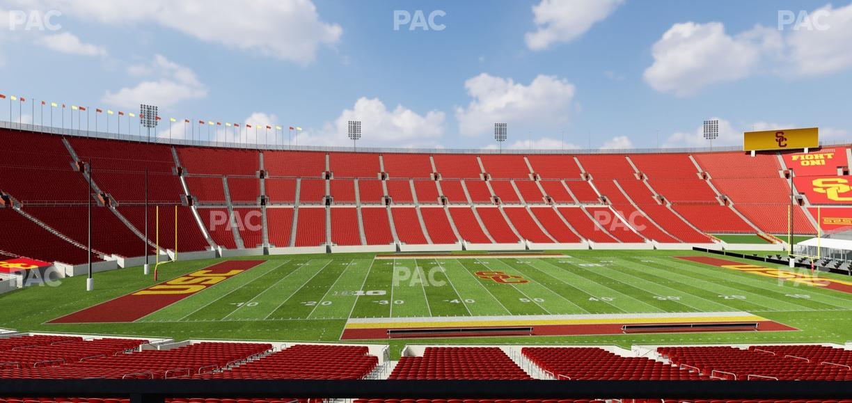 Los Angeles Memorial Coliseum - Section 107 B Seat View