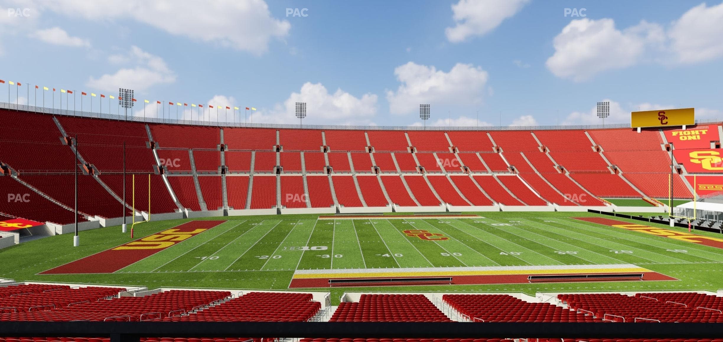 Los Angeles Memorial Coliseum - Section 107 B Seat View