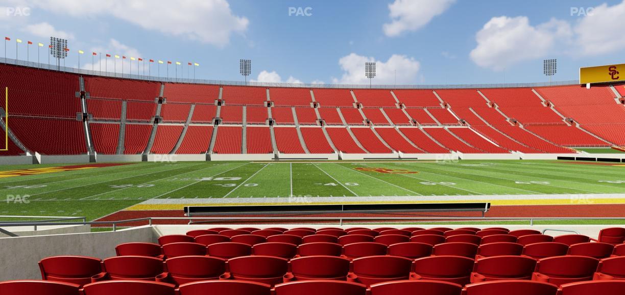 Los Angeles Memorial Coliseum - Section 107 B Seat View