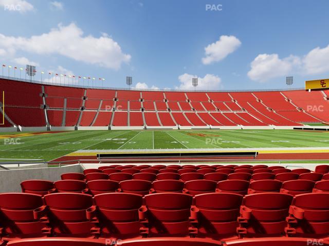 Los Angeles Memorial Coliseum - Section 107 B Seat View