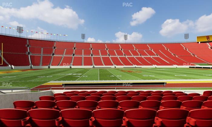 Los Angeles Memorial Coliseum - Section 107 B Seat View