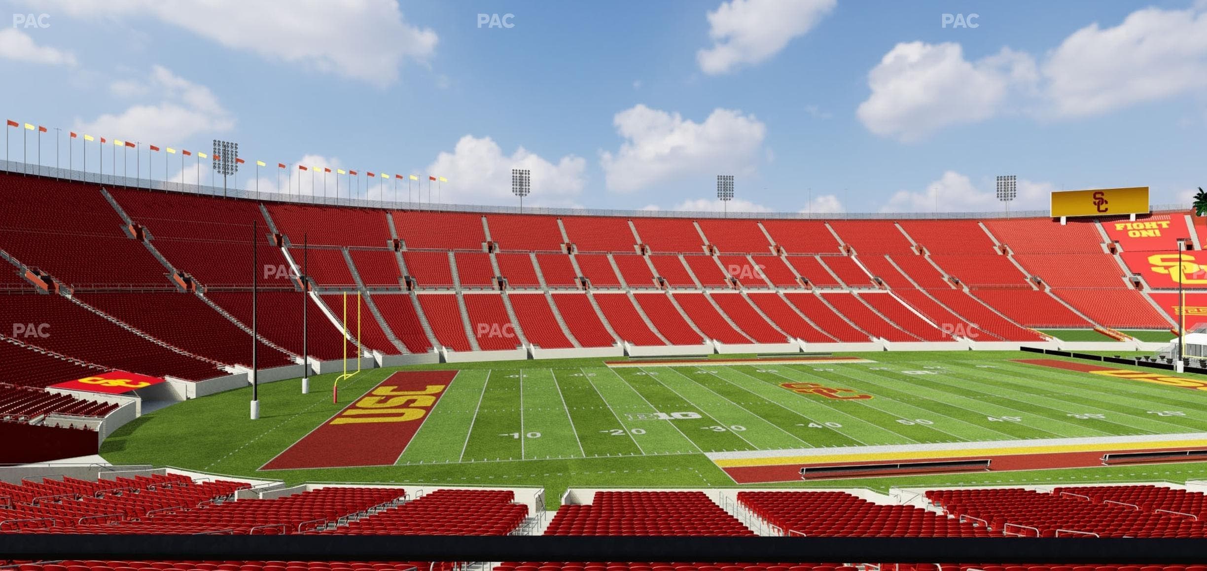 Los Angeles Memorial Coliseum - Section 108 B Seat View