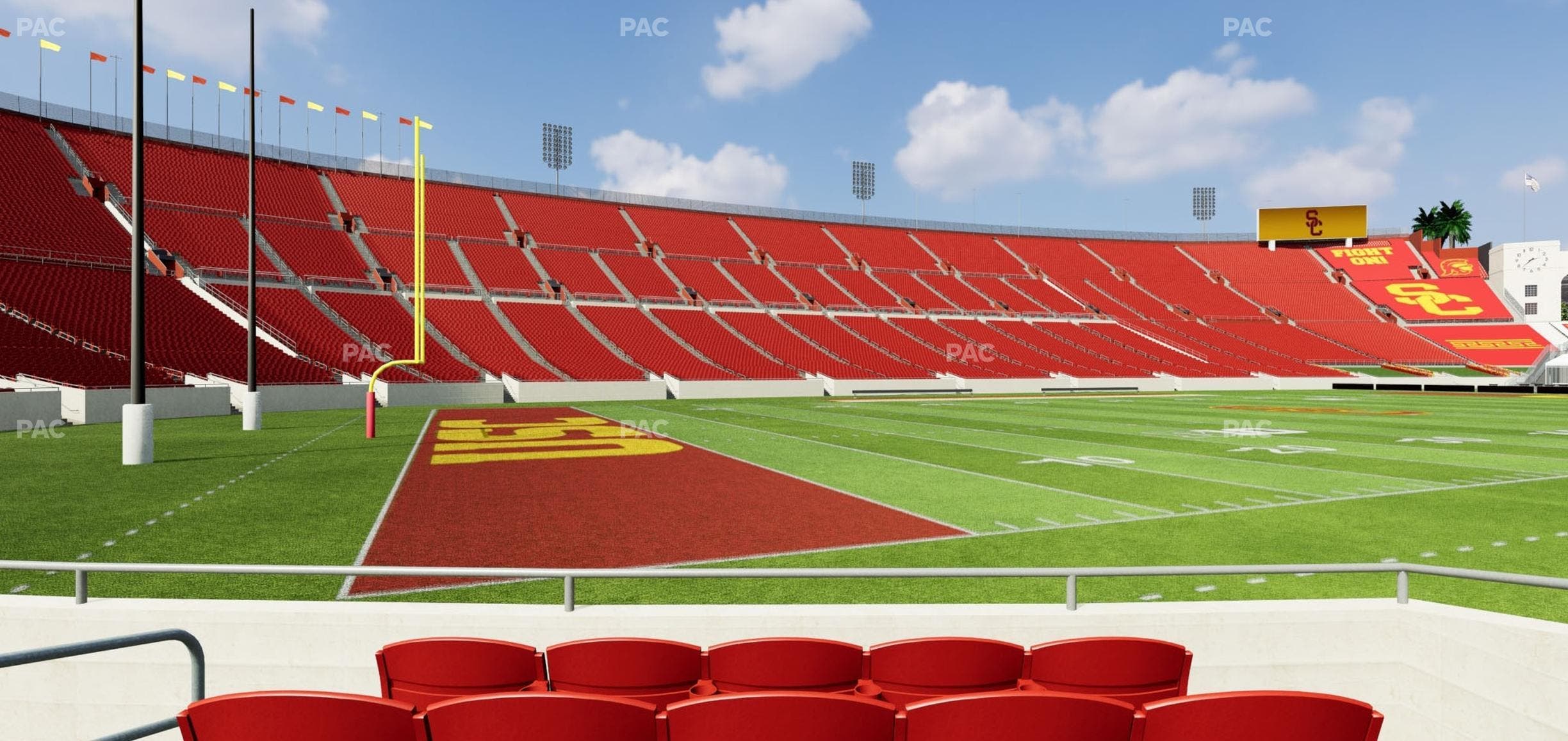 Los Angeles Memorial Coliseum - Section 110 A Seat View
