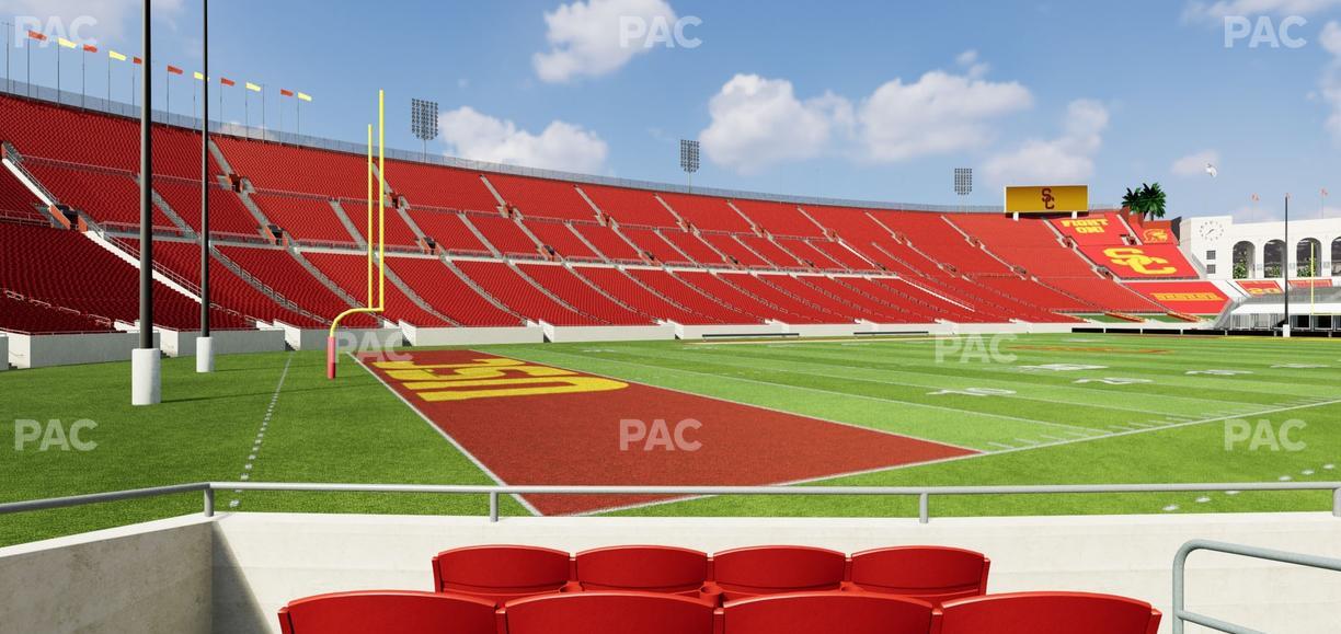 Los Angeles Memorial Coliseum - Section 110 B Seat View