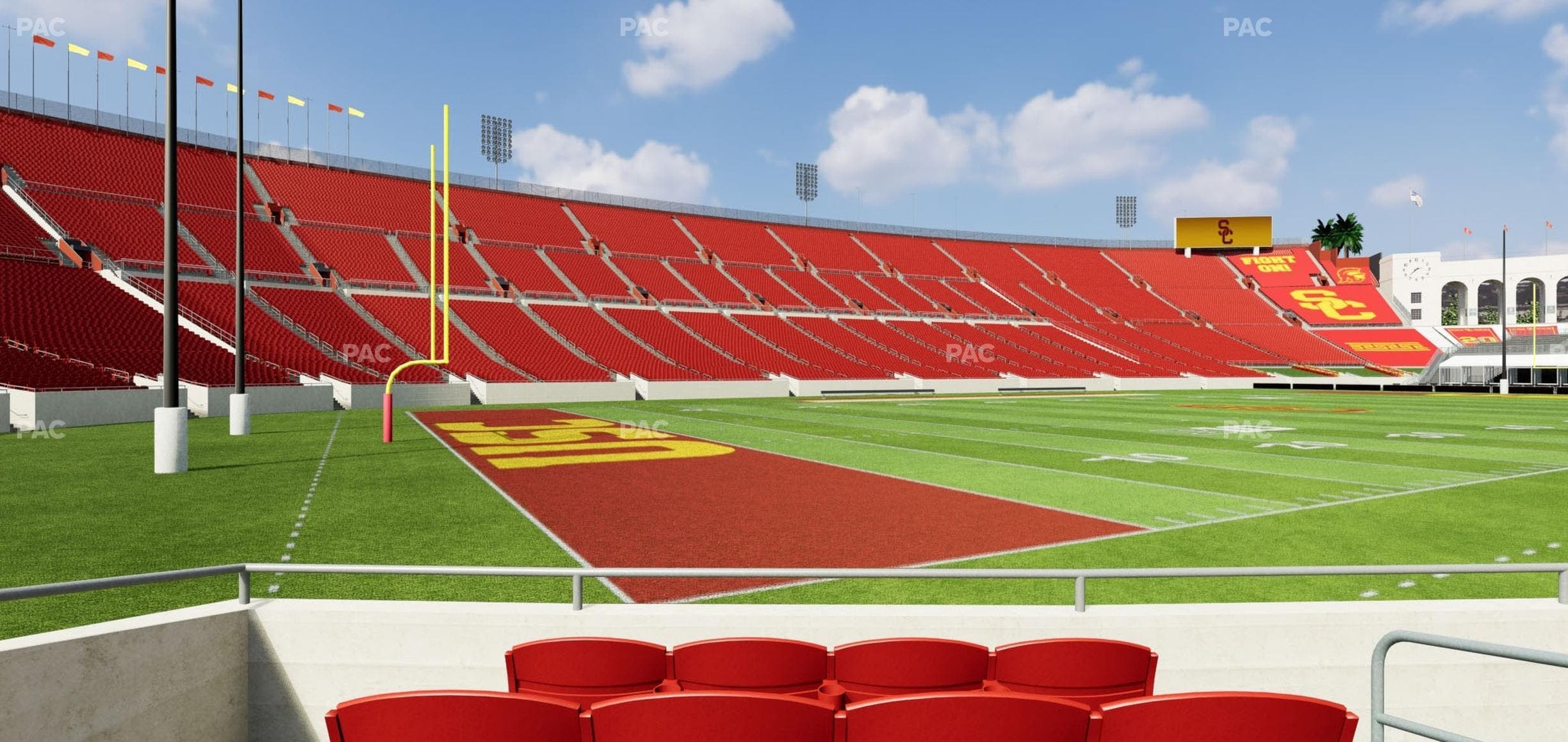 Los Angeles Memorial Coliseum - Section 110 B Seat View