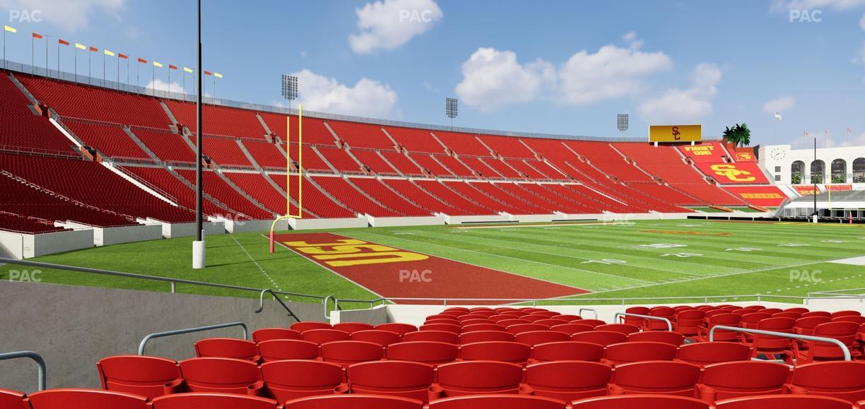 Los Angeles Memorial Coliseum - Section 110 B Seat View