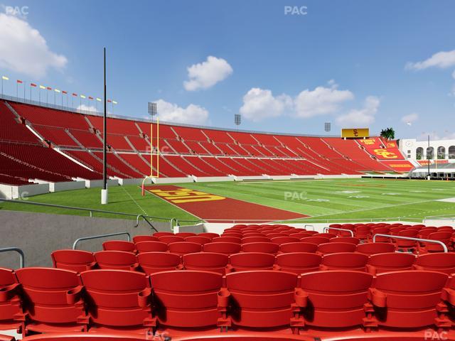Los Angeles Memorial Coliseum - Section 110 B Seat View