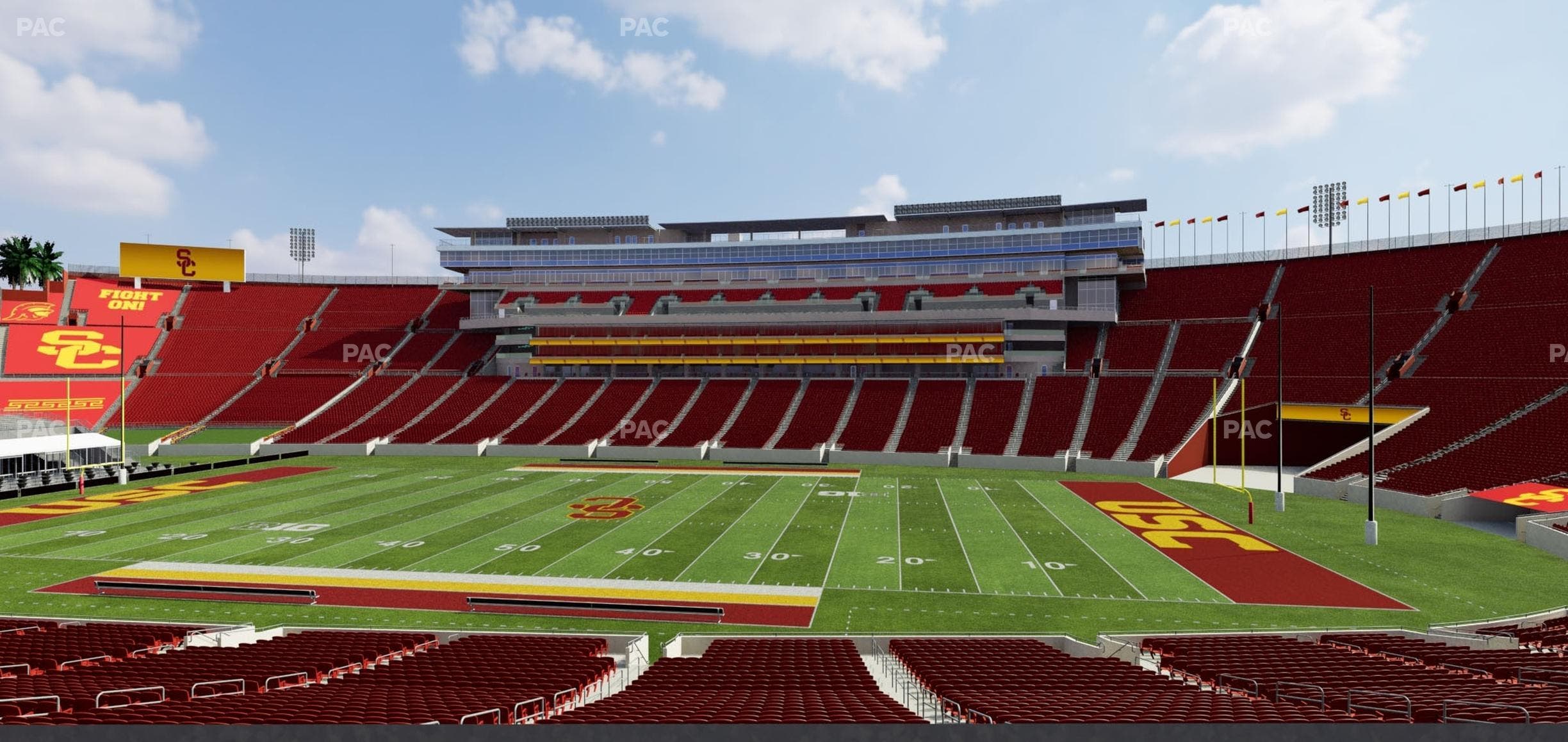Los Angeles Memorial Coliseum - Section 120 B Seat View
