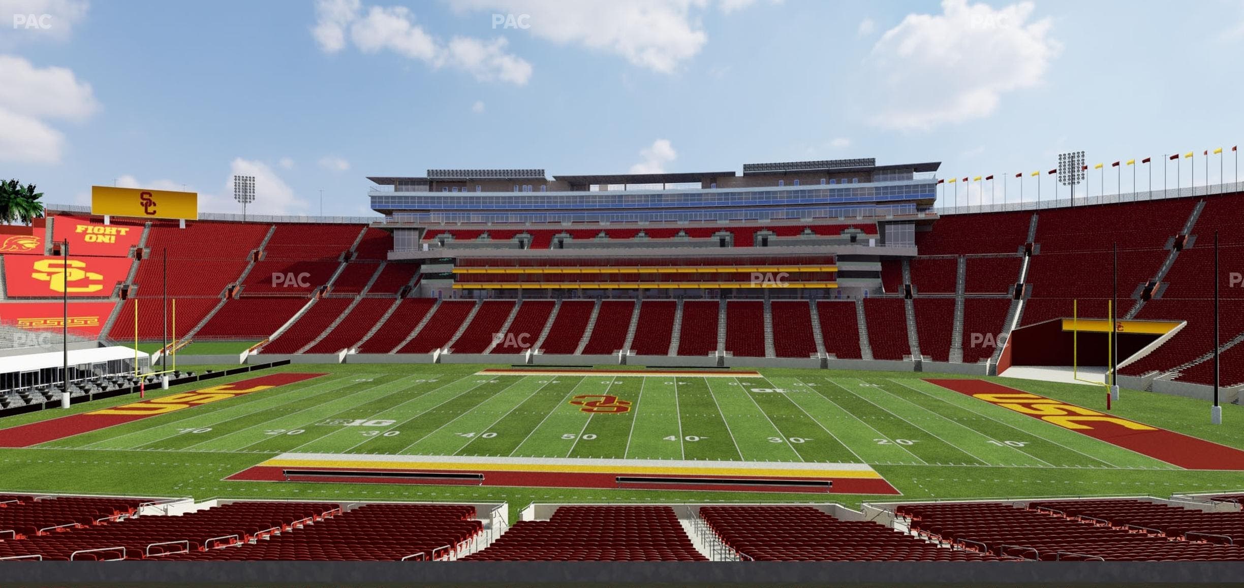 Los Angeles Memorial Coliseum - Section 121 B Seat View