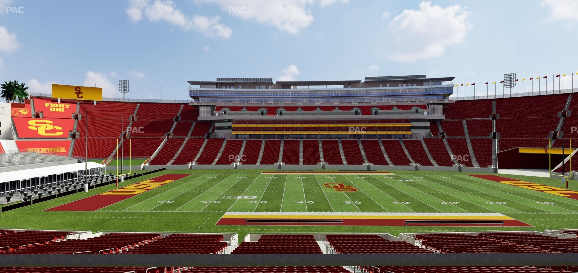 Los Angeles Memorial Coliseum - Section 122 B Seat View