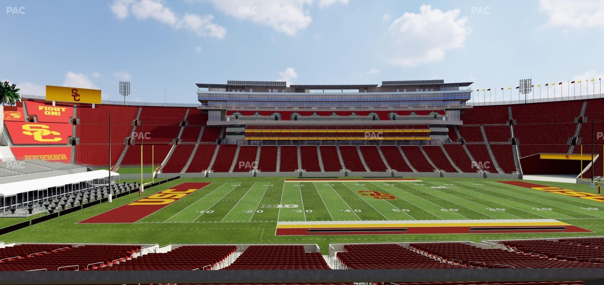Los Angeles Memorial Coliseum - Section 123 A Seat View