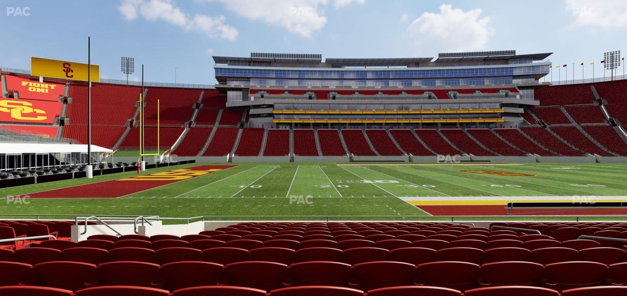 Los Angeles Memorial Coliseum - Section 123 B Seat View
