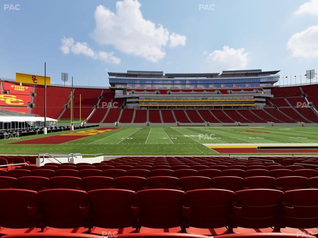 Los Angeles Memorial Coliseum - Section 123 B Seat View
