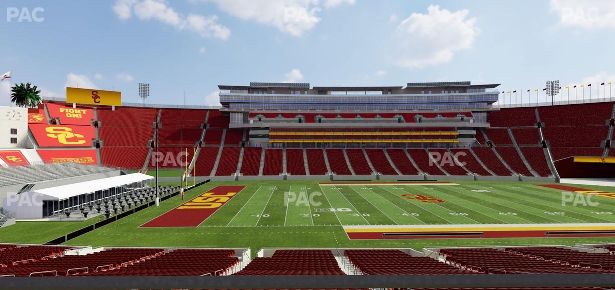 Los Angeles Memorial Coliseum - Section 123 B Seat View