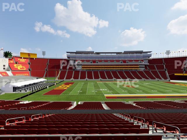 Los Angeles Memorial Coliseum - Section 123 B Seat View